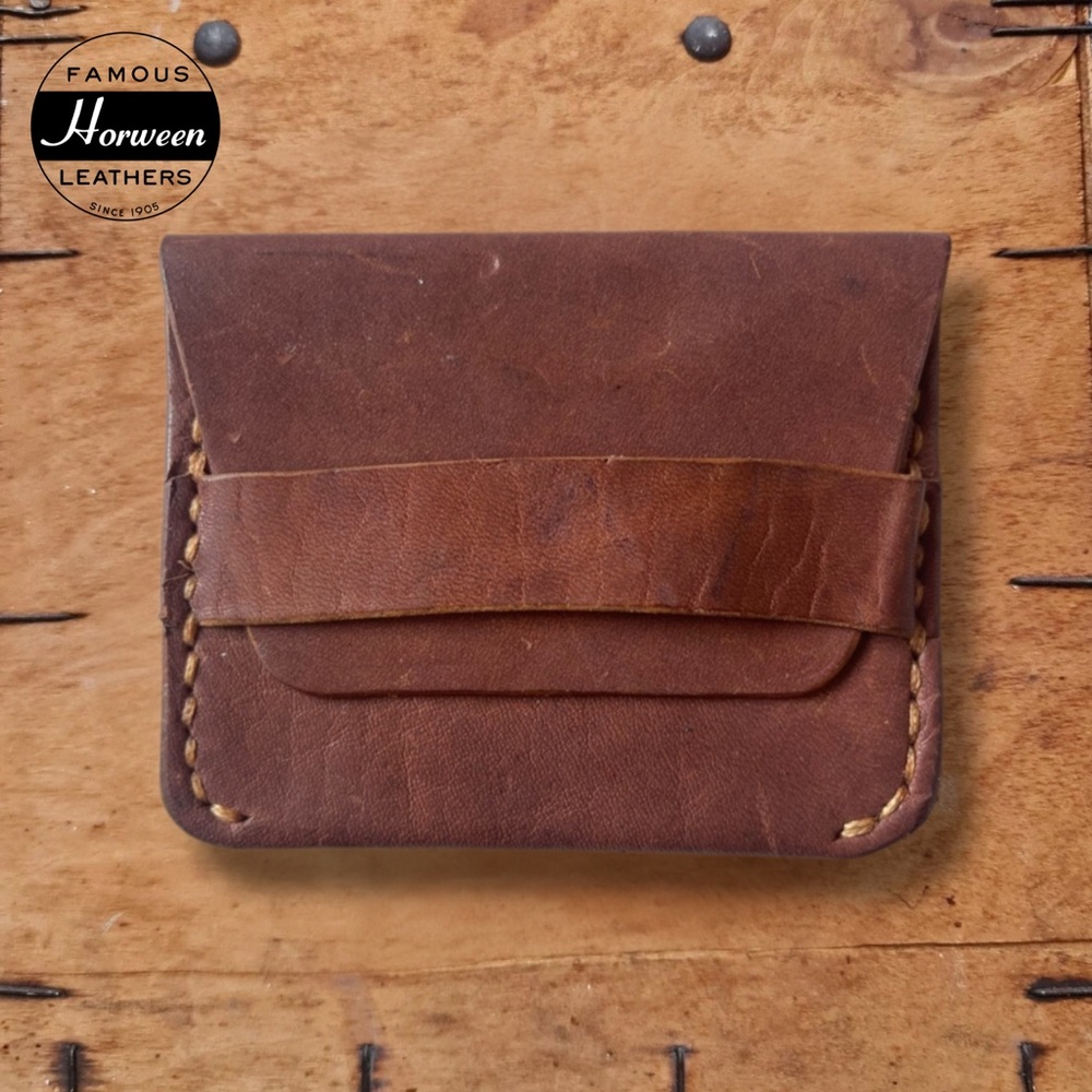 Horween Leather Flip Wallet & Card Holder